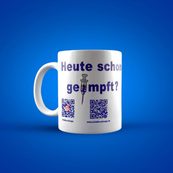 Schalke-Schnaps Kaffeetasse "Zeckenschutz"