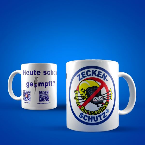 Schalke-Schnaps Kaffeetasse "Zeckenschutz"