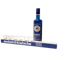 Schalke-Schnaps Zeckenklatsche mit Impfbuddel